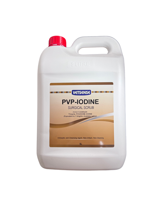 PVP Iodine 5L – Antiseptic Disinfectant for Wounds & Equipment