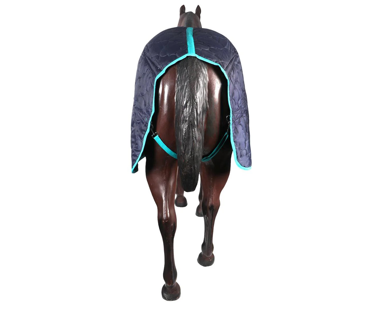 Kozy 420D Quilted Stable Rug - Navy/Teal