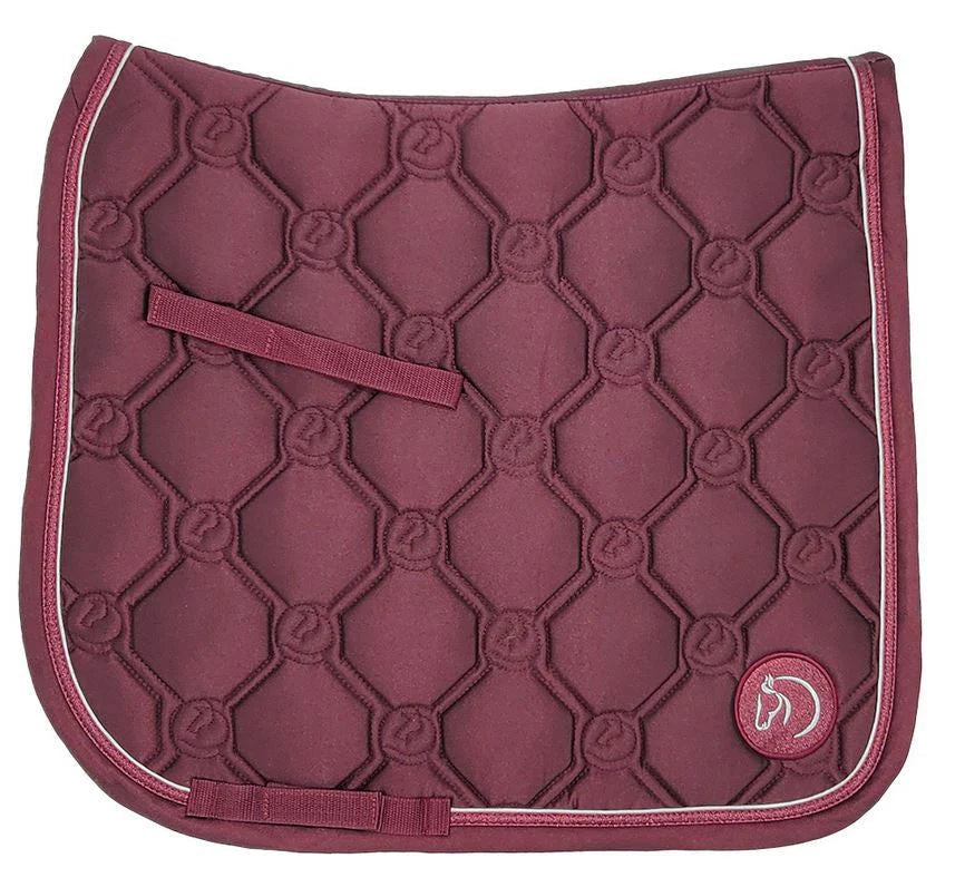 Shimmer Dressage Saddlecloth - Burgundy