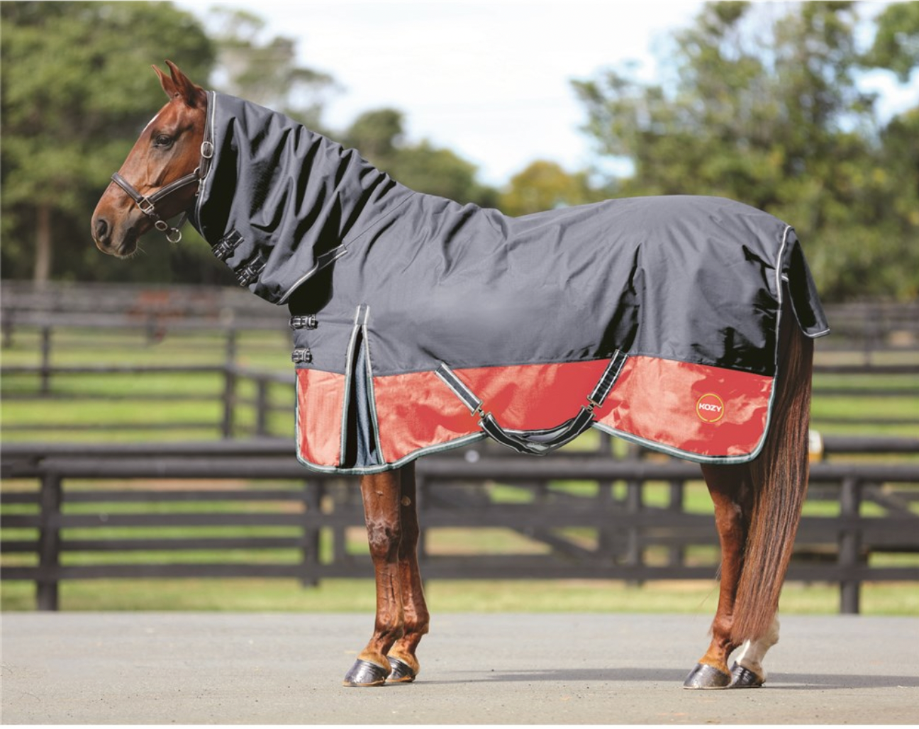 Kozy 1200D Ripstop Combo - Charcoal/Coral