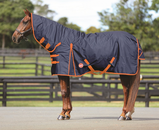 Kozy 1200D Lite Rainsheet Combo - Navy/Orange
