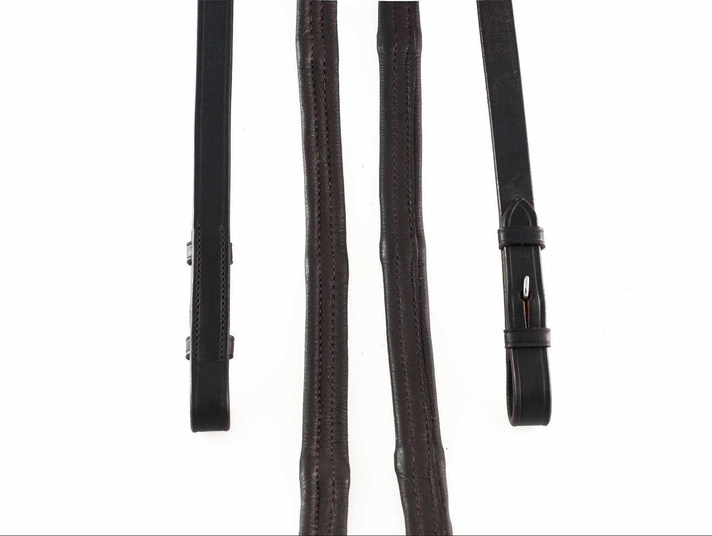 Padded Leather 5/8 Billets Havana Reins