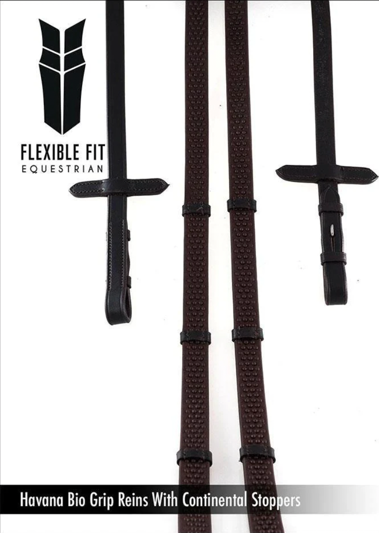 Bio Grip with Continental Stoppers Havana Reins - Full