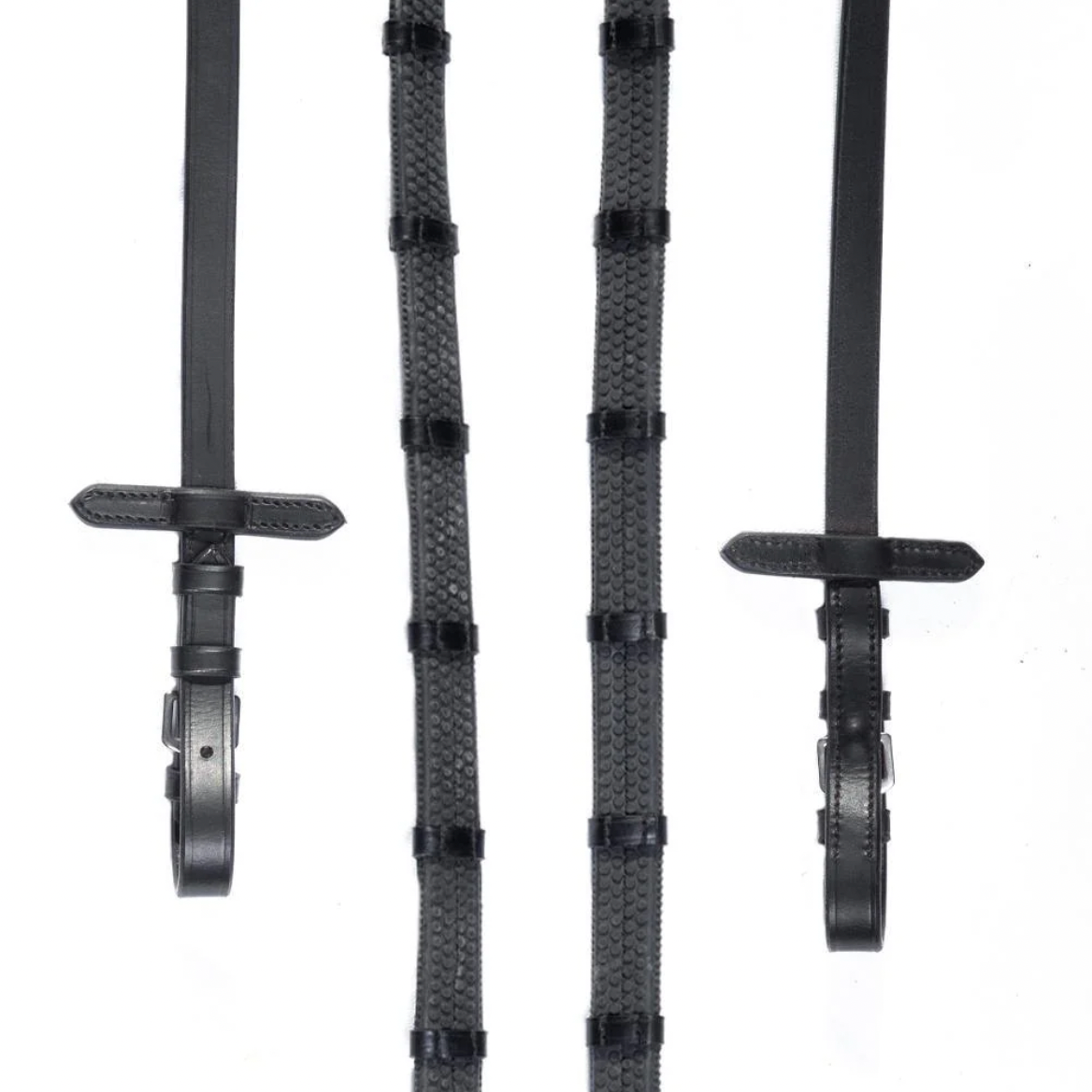 Rubber Grip Black Reins - FULL