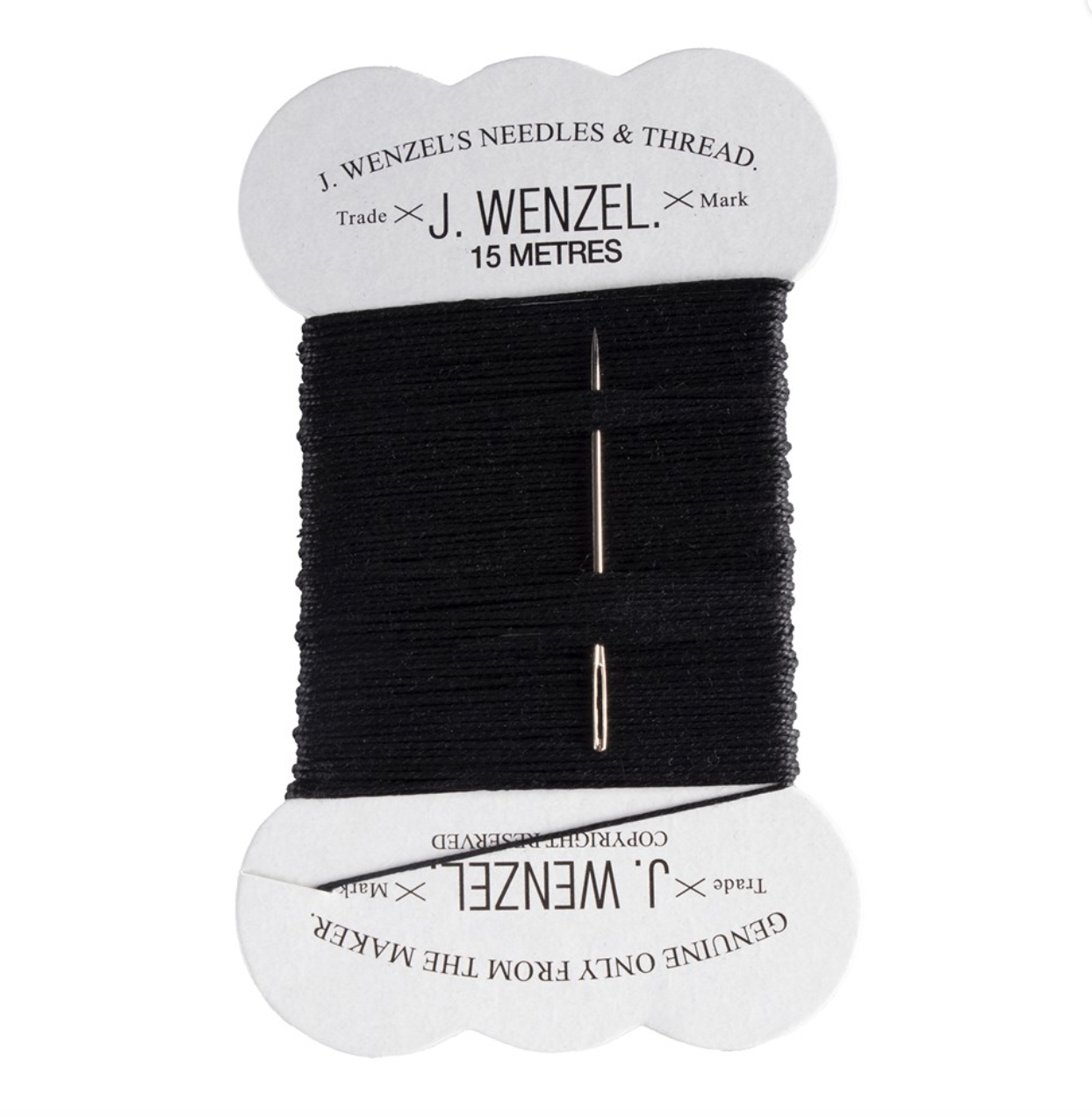 Mane Braiding Thread w/Needle - BLK