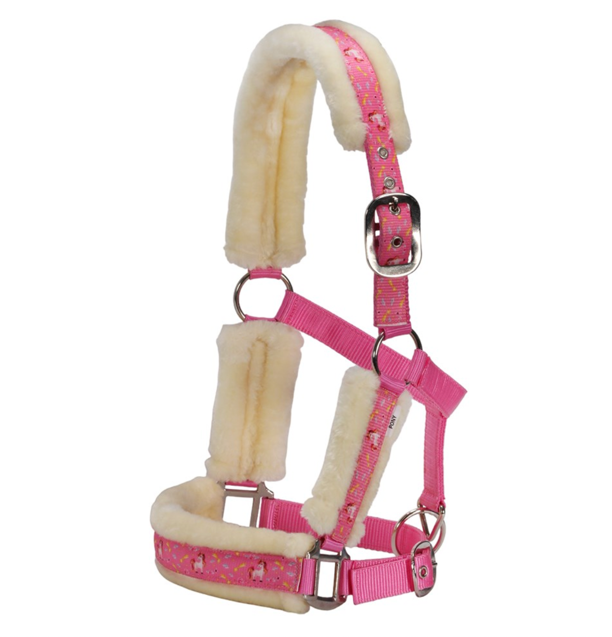 Bambino Nylon Unicorn Halter - Pink Unicorn - COB