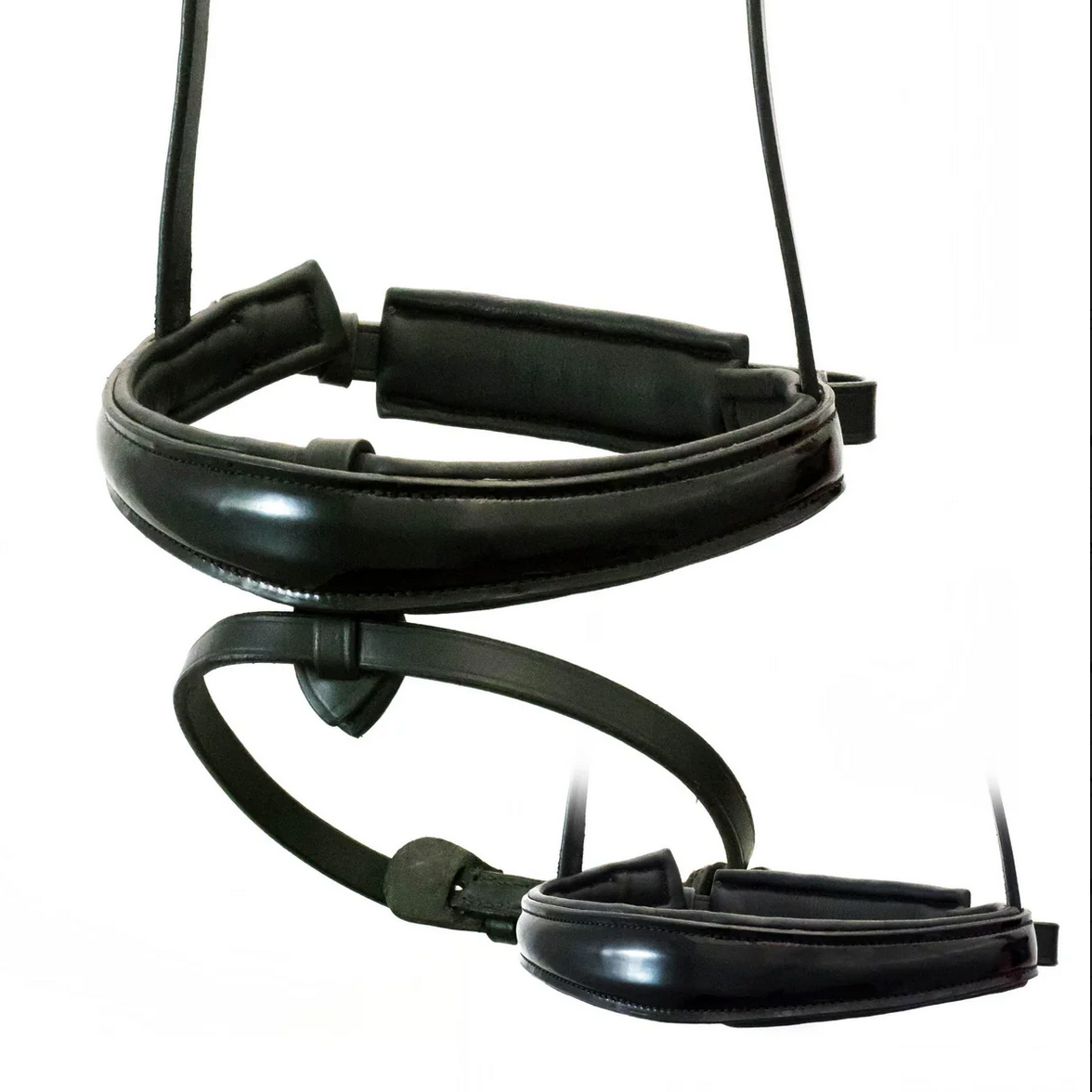 Premium Black Double Bridle 'Gladiator'