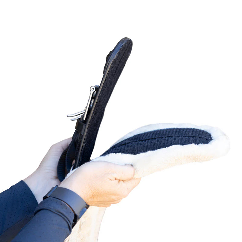 Anatomical Soft Padded Elastic Dressage Girths - Havana