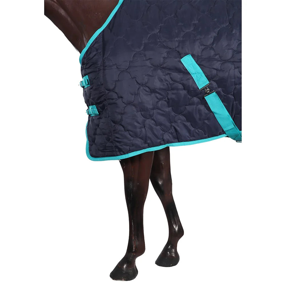 Kozy 420D Quilted Stable Rug - Navy/Teal