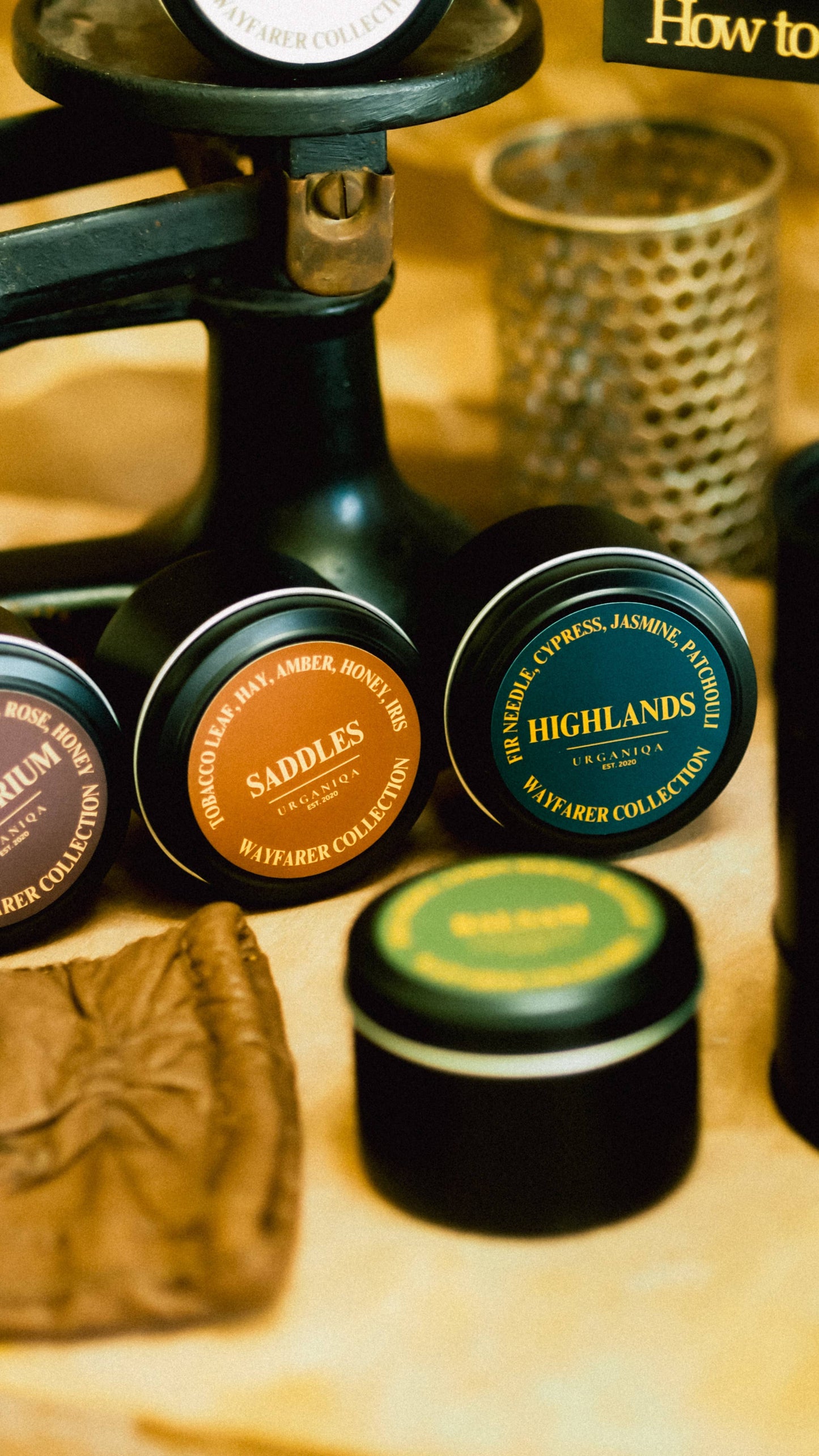 Saddles Soy Candle Travel Tin | Wayfarer Collection