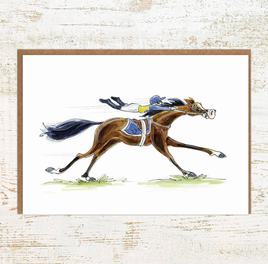 The Apprentice - Funny Horse Racing Greeting / Birthday Card