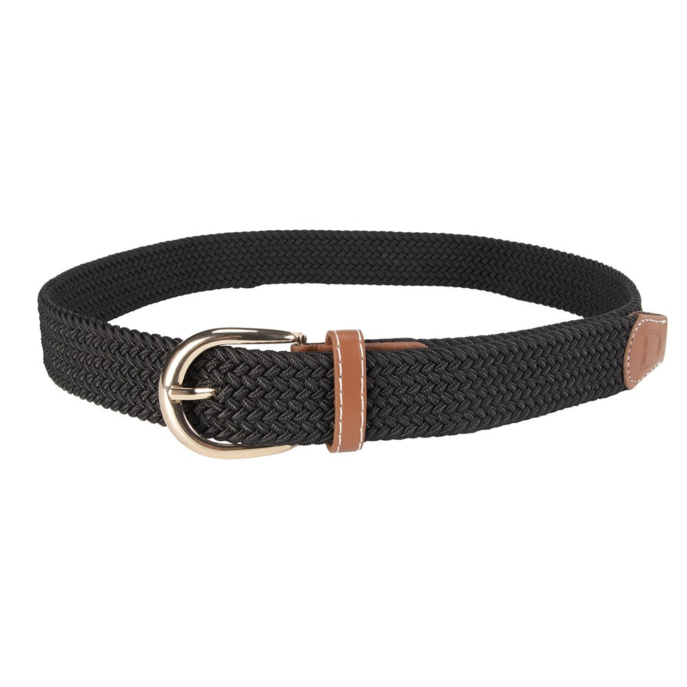 Huntington Braided Equestrian Belt - Black 70cm