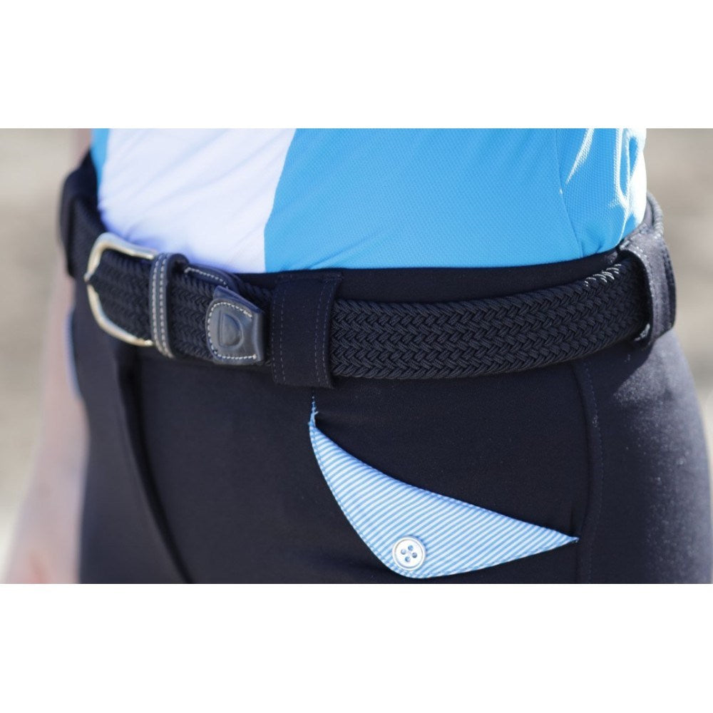 Huntington Braided Equestrian Belt - Black 70cm