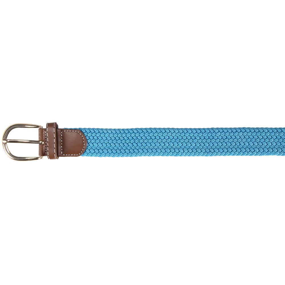 Huntington Braided Equestrian Belt - Turquoise 80cm