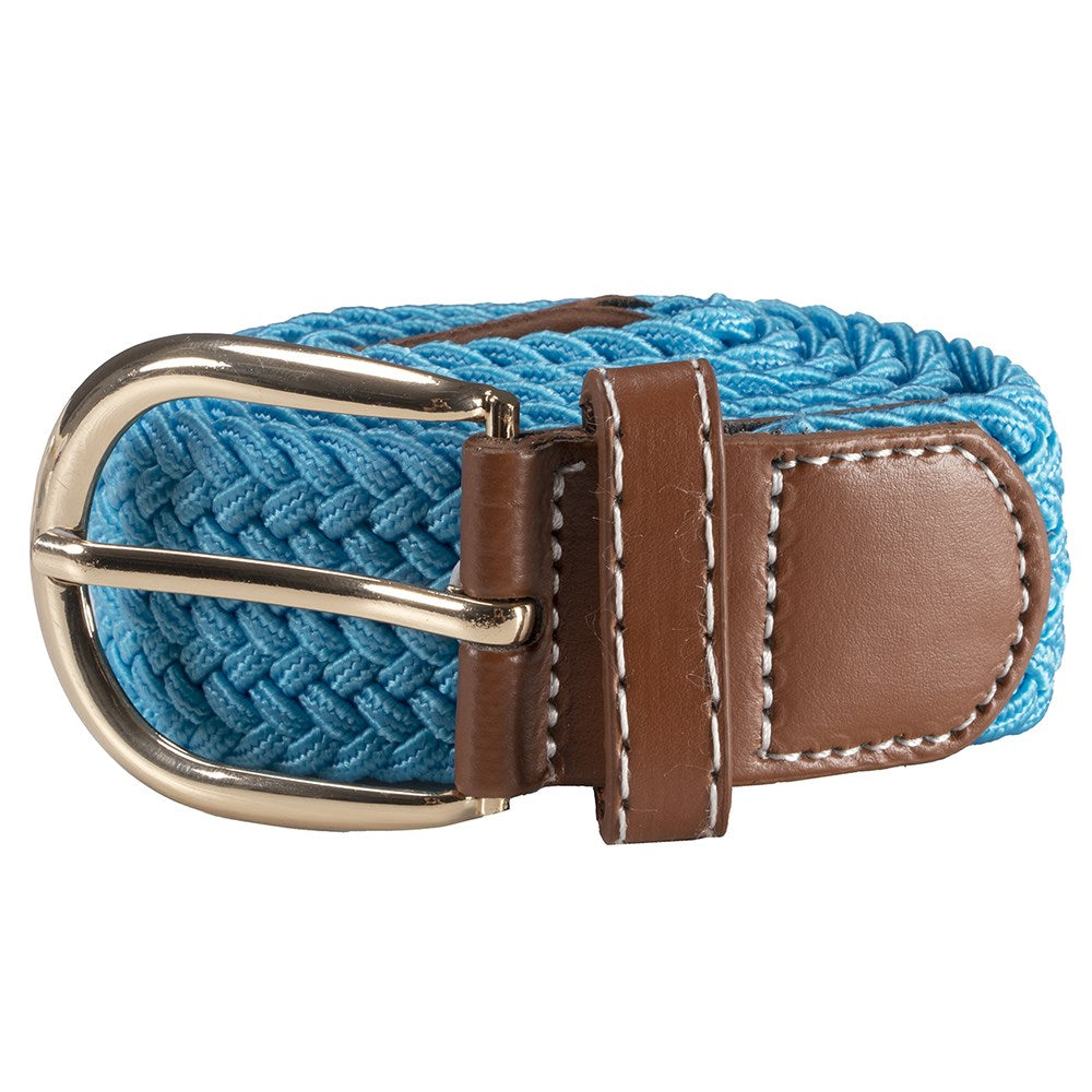 Huntington Braided Equestrian Belt - Turquoise 80cm