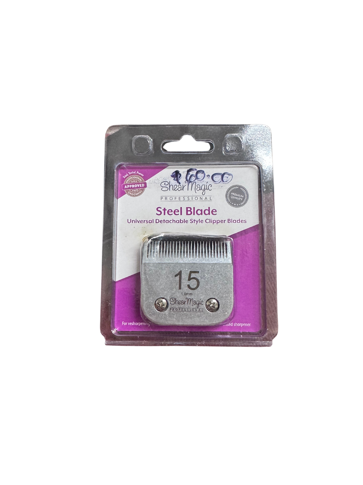 Shear Magic Clipper Blade Size 15 – 1.2mm Precision Grooming Blade