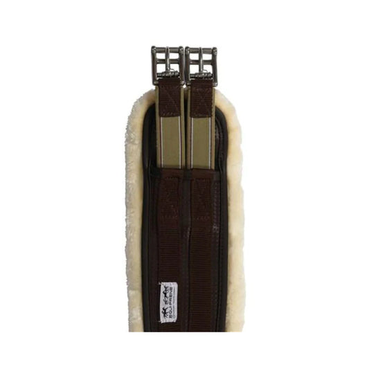 Equi-Prene Elastic Fleece Lined Jump Girth - Brown