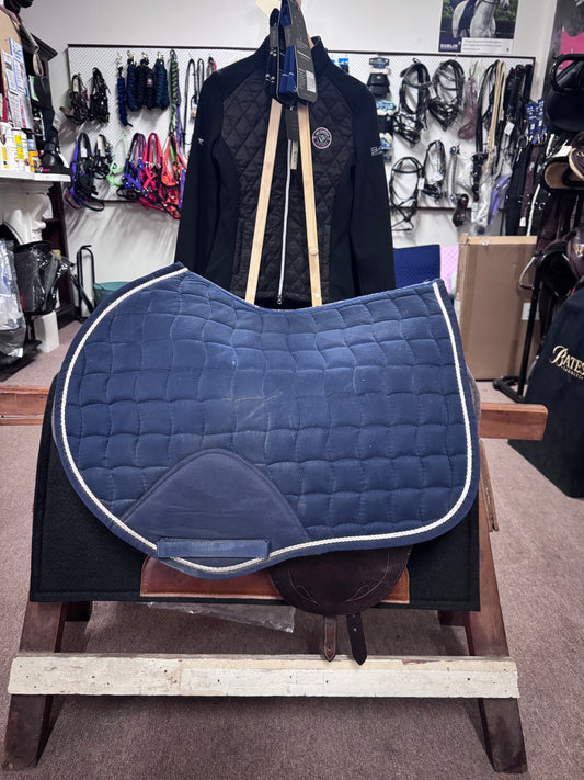 Navy Caribou Full Saddle Pad