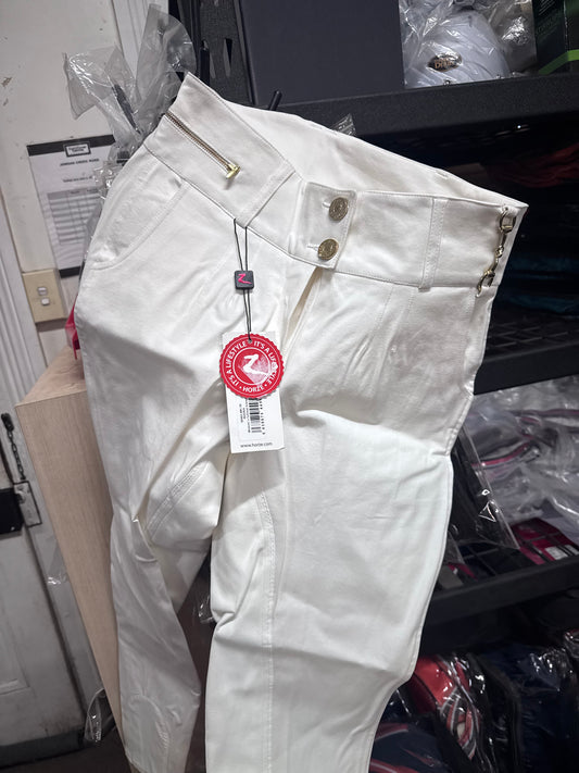 Horze White Fullseat Breeches size 10