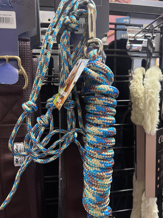 Cowboy Blue Halter and Lead set