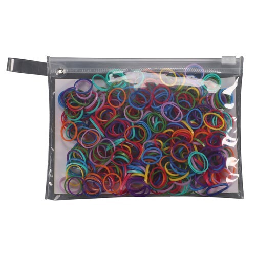Effol Kids Non-Snap Colourful Plaiting Bands - 400 Pack