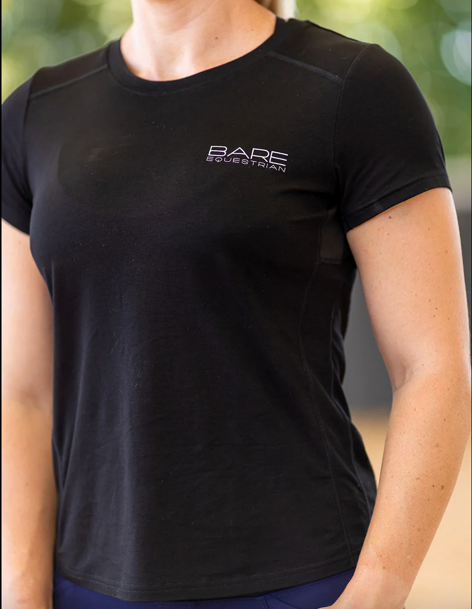 BARE Emblem T-Shirt - Black and Silver