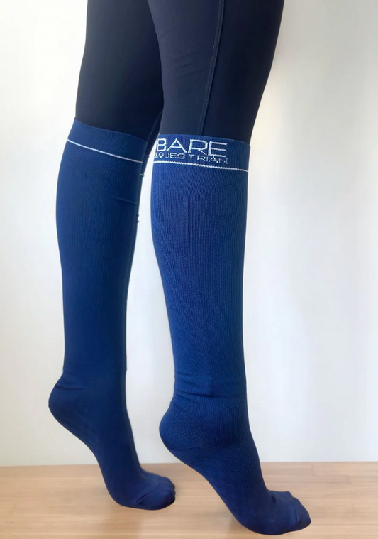 BARE Compression Sock - Logo - Navy