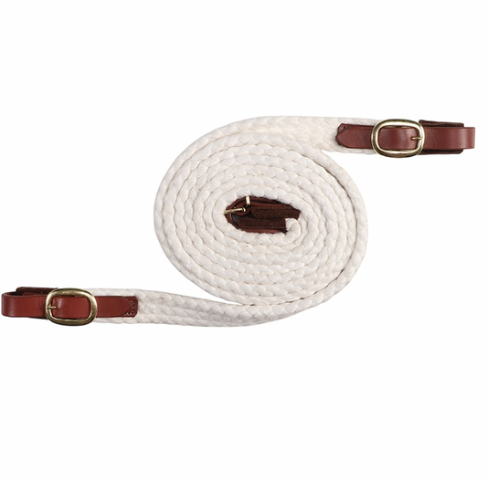 Cottonfields Hack Reins - White