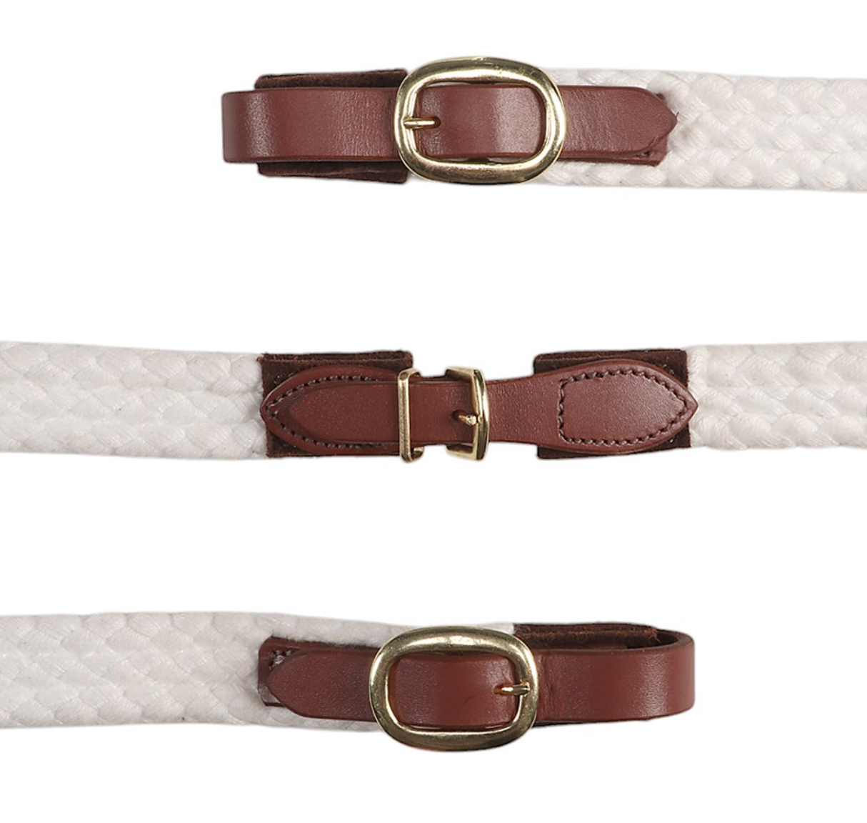 Cottonfields Hack Reins - White