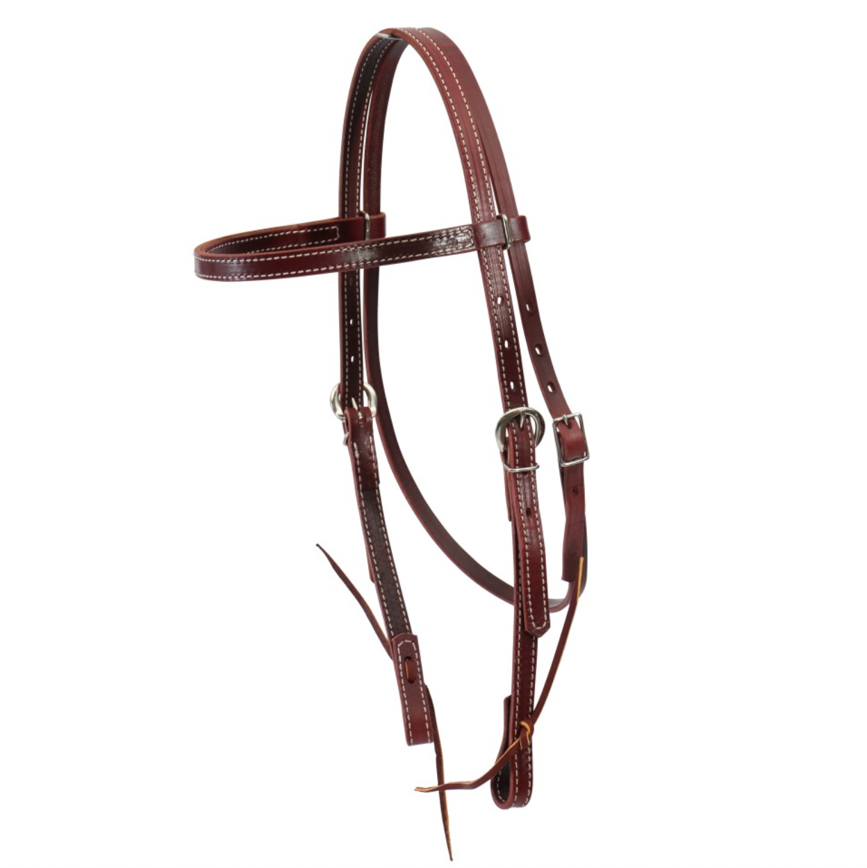 Weaver 5/8" Latigo Headstall - Burgundy