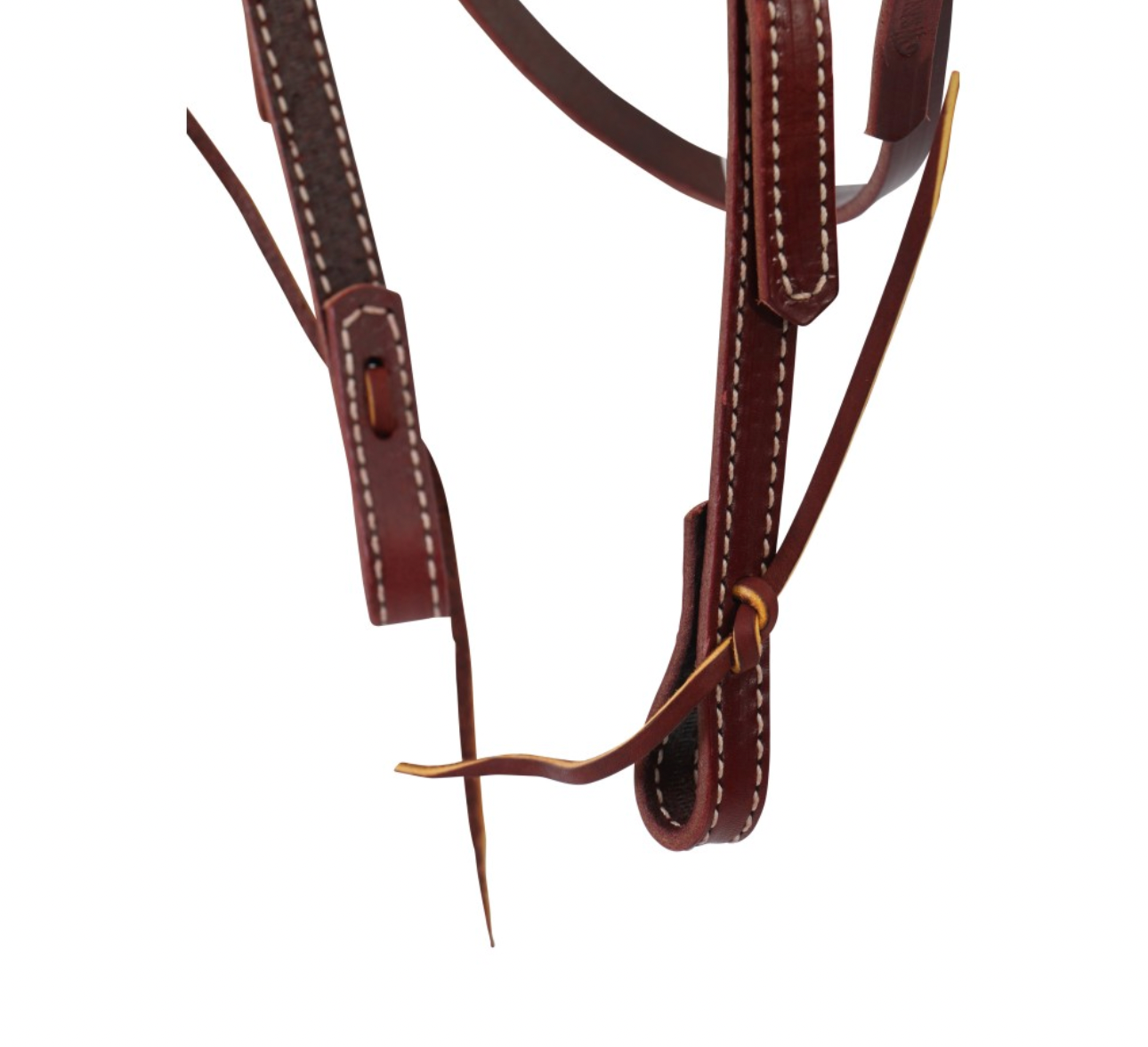 Weaver 5/8" Latigo Headstall - Burgundy