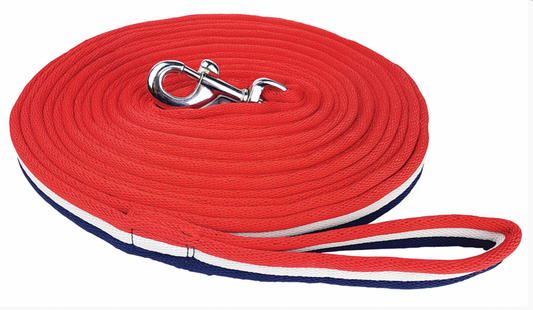 Brite Lunge Lead - Red/White/Blue