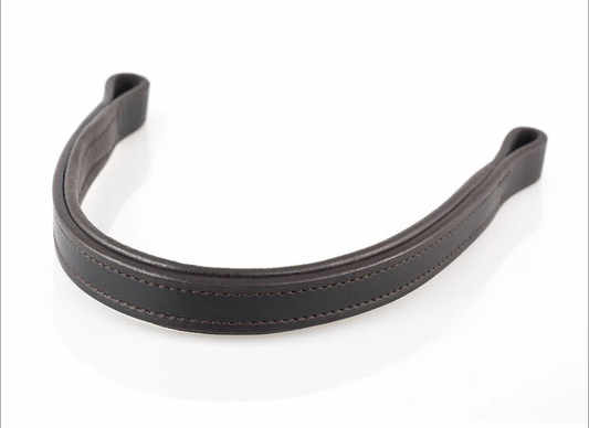 Plain Flat Padded - Havana Browband