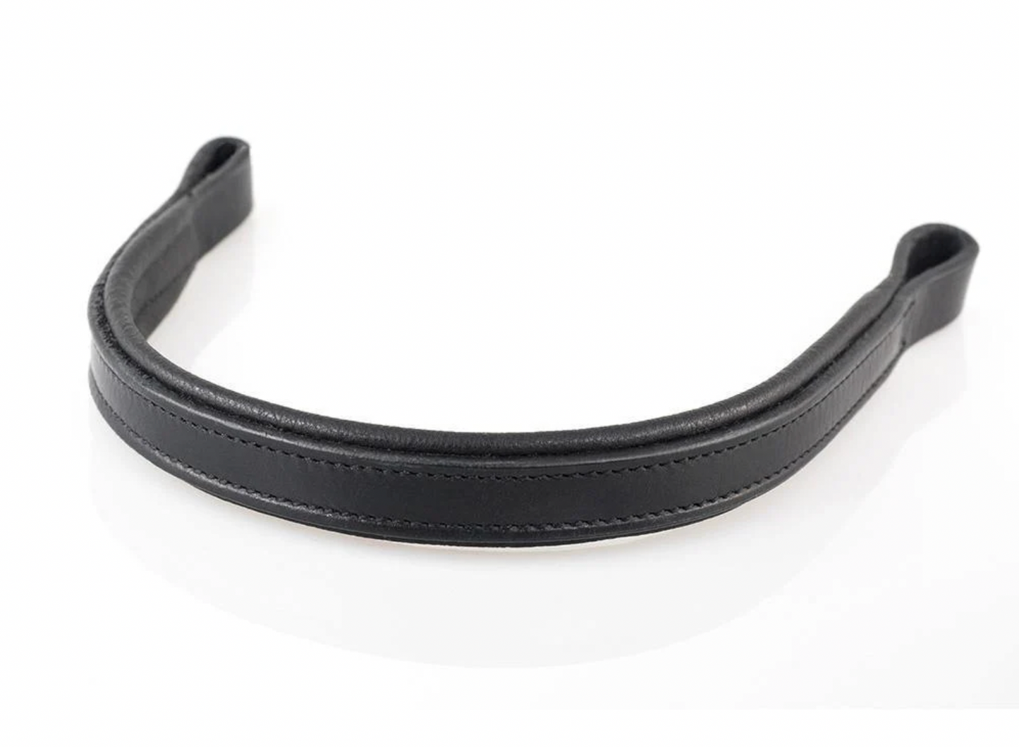 Plain Flat Padded - Black Browband
