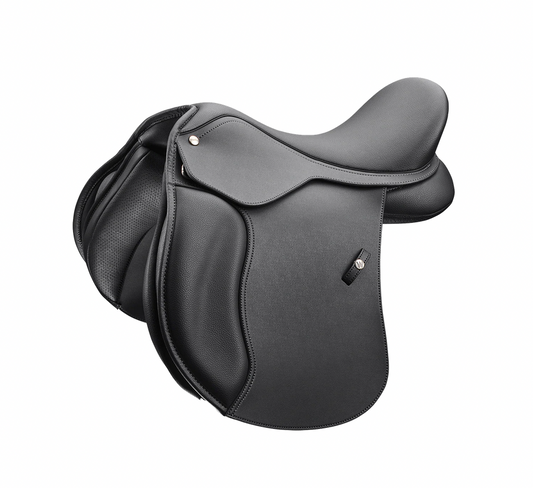 Wintec 500 Pony All Purpose in Black with Flock