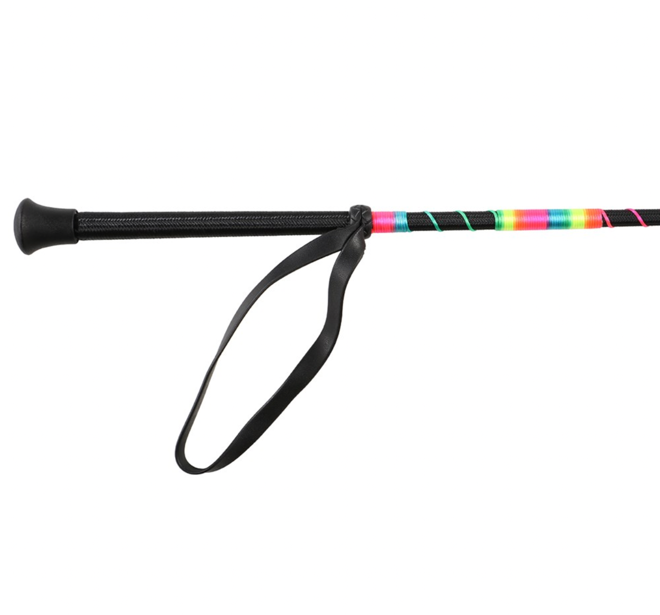 Bambino Rainbow Pony Club Whip - 65cm