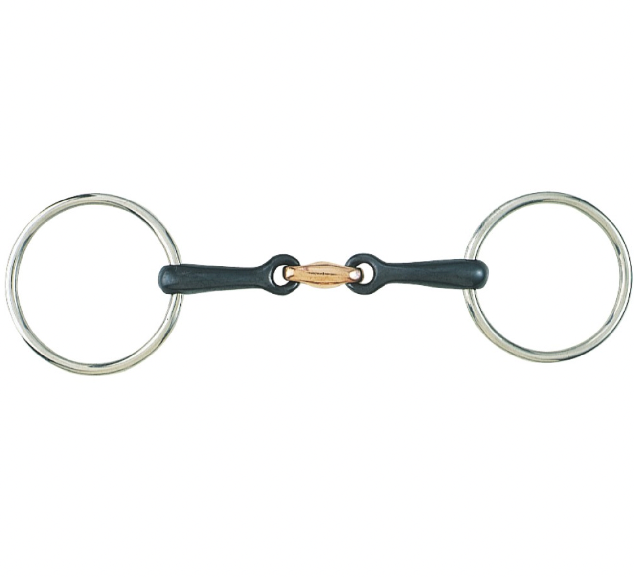 Loose Ring Training Snaffle Bit w/Sweet Iron & Copper Mouth - 11.5CM