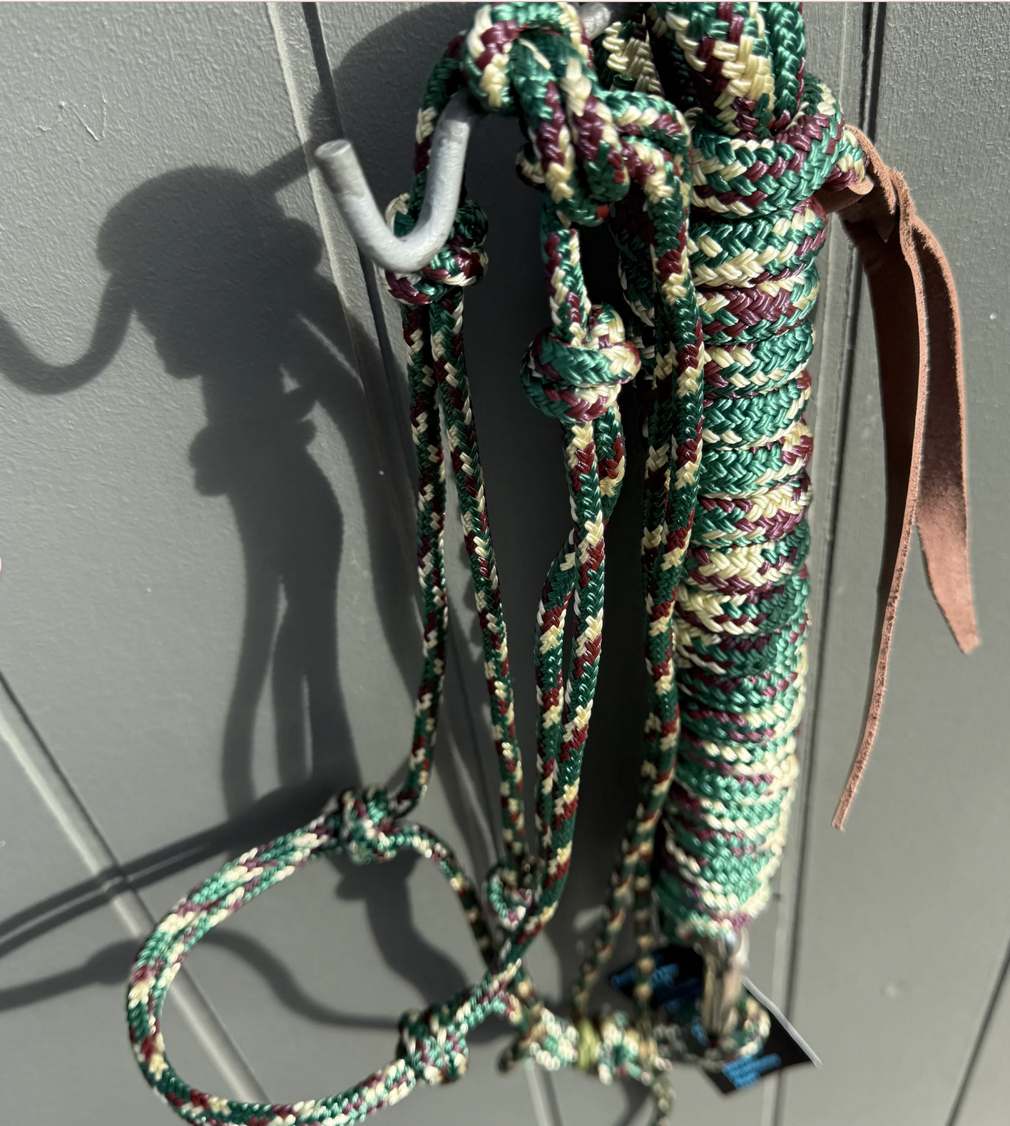 Gum Tree Cob size halter and 12ft lead set