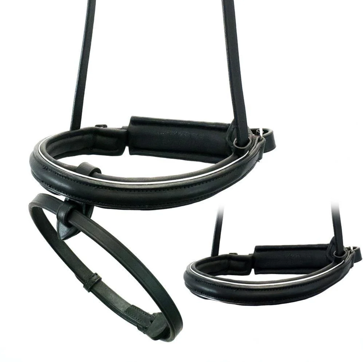 Premium Black Snaffle Bridle 'Elegance'