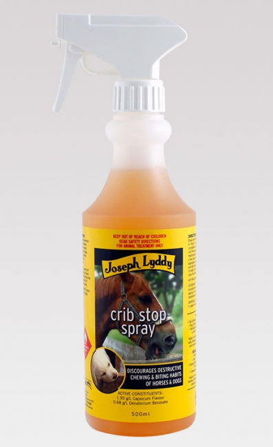 Joseph Lyddy crib stop spray bottle on a white background