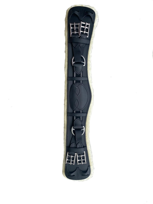 Anatomical Soft Padded Elastic Dressage Girths - Havana